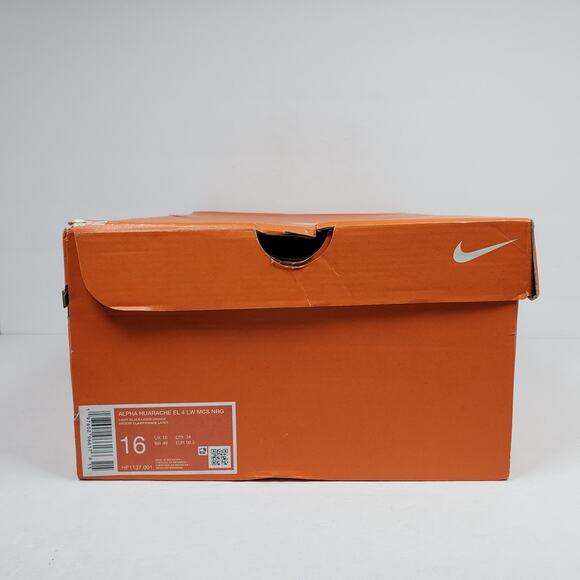 Nike Alpha Huarache El 4 LW MCS NRG Mens Size 16 Silver Orange Baseball Cleats main image 5